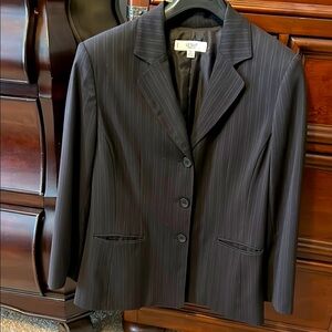 Le Suit Black Blazer Professional Wool-Blend